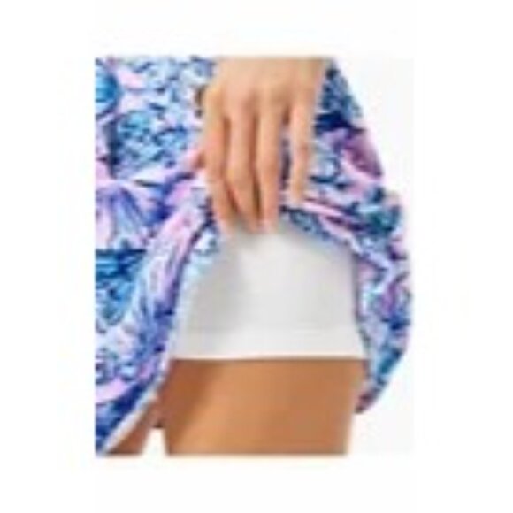 Lilly Pulitzer Women's Madison Blue & Pink Floral Skort Size S 079 - Picture 5 of 16